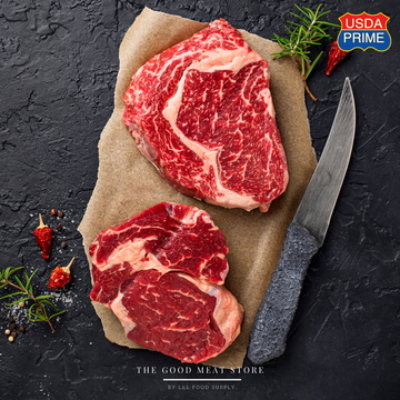 USDA Prime Beef Chilled Ribeye - 300g Portion Cut
